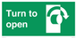 SA403: Turn clockwise to open