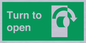 SA403: Turn clockwise to open