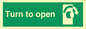 SA403: Turn clockwise to open