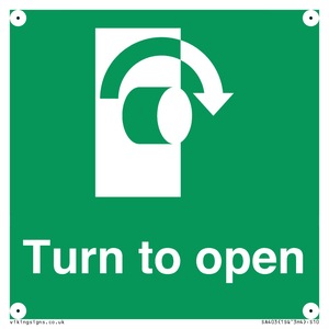 SA403: Turn clockwise to open