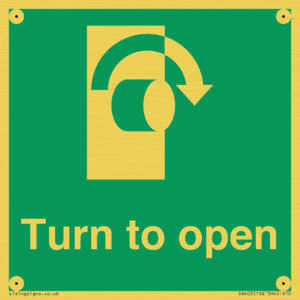 SA403: Turn clockwise to open