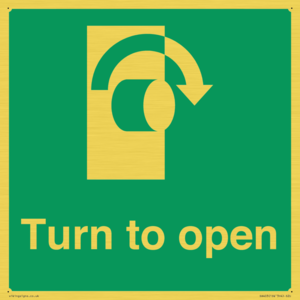 SA403: Turn clockwise to open