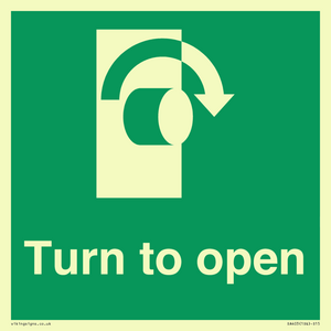 SA403: Turn clockwise to open
