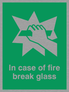 SA404: in case of fire break glass