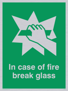 SA404: in case of fire break glass