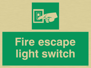 SA408: fire escape light switch