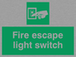 SA408: fire escape light switch