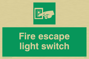 SA408: fire escape light switch