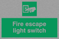 SA408: fire escape light switch