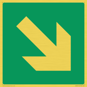 SA452: E910 Safe condition: Down right arrow (45 deg supplimentary)
