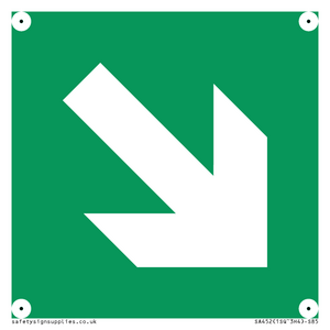 SA452: E910 Safe condition: Down right arrow (45 deg supplimentary)
