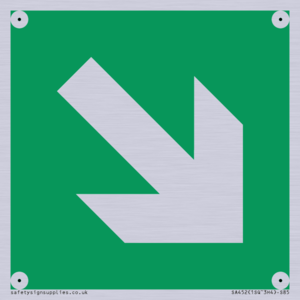 SA452: E910 Safe condition: Down right arrow (45 deg supplimentary)