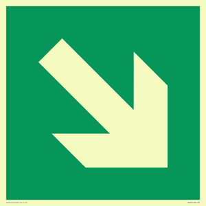 SA452: E910 Safe condition: Down right arrow (45 deg supplimentary)