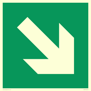 SA452: E910 Safe condition: Down right arrow (45 deg supplimentary)