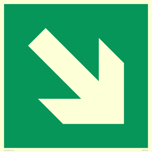 SA452: E910 Safe condition: Down right arrow (45 deg supplimentary)