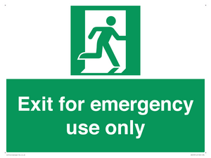 SA453: Exit for emergency use only