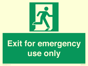 SA453: Exit for emergency use only