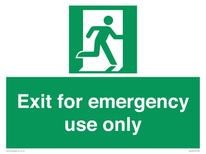 SA453: Exit for emergency use only