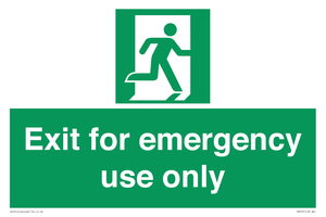 SA453: Exit for emergency use only