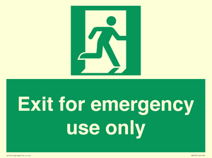 SA453: Exit for emergency use only