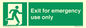 SA453: Exit for emergency use only