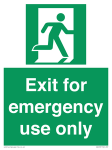 SA453: Exit for emergency use only
