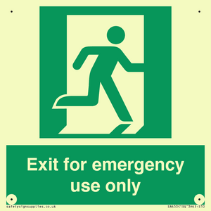 SA453: Exit for emergency use only