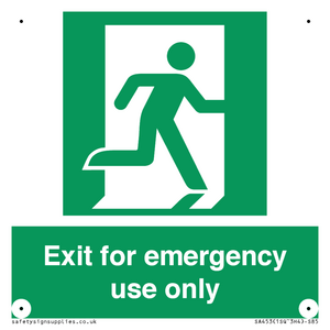 SA453: Exit for emergency use only
