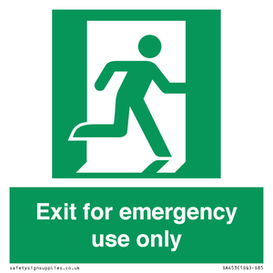 SA453: Exit for emergency use only