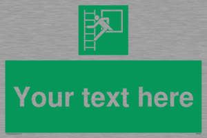 SA5225: Custom Emergency Escape Ladder Sign