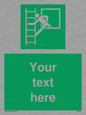 SA5225: Custom Emergency Escape Ladder Sign