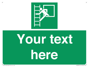 SA5225: Custom Emergency Escape Ladder Sign