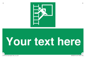 SA5225: Custom Emergency Escape Ladder Sign