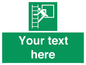SA5225: Custom Emergency Escape Ladder Sign