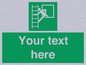 SA5225: Custom Emergency Escape Ladder Sign