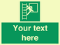 SA5225: Custom Emergency Escape Ladder Sign