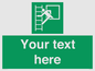 SA5225: Custom Emergency Escape Ladder Sign
