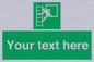 SA5225: Custom Emergency Escape Ladder Sign