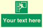 SA5225: Custom Emergency Escape Ladder Sign
