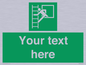 SA5225: Custom Emergency Escape Ladder Sign