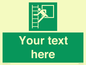SA5225: Custom Emergency Escape Ladder Sign