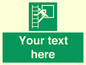 SA5225: Custom Emergency Escape Ladder Sign