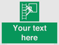 SA5225: Custom Emergency Escape Ladder Sign
