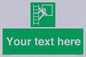 SA5225: Custom Emergency Escape Ladder Sign