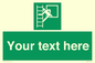 SA5225: Custom Emergency Escape Ladder Sign