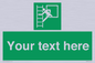 SA5225: Custom Emergency Escape Ladder Sign