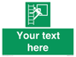 SA5225: Custom Emergency Escape Ladder Sign