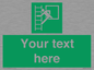 SA5225: Custom Emergency Escape Ladder Sign