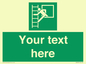 SA5225: Custom Emergency Escape Ladder Sign