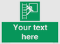 SA5225: Custom Emergency Escape Ladder Sign
